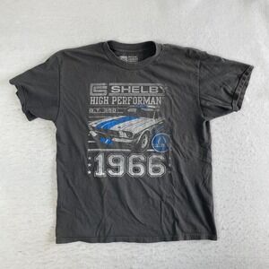 Shelby‎ GT350 High Performance 1966 T-Shirt Mens Large Gray Short Sleeve Tee